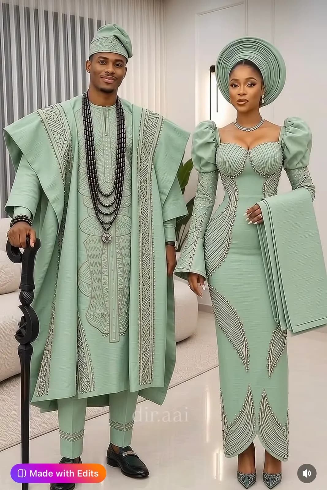 Premium Agwada — fabric detail