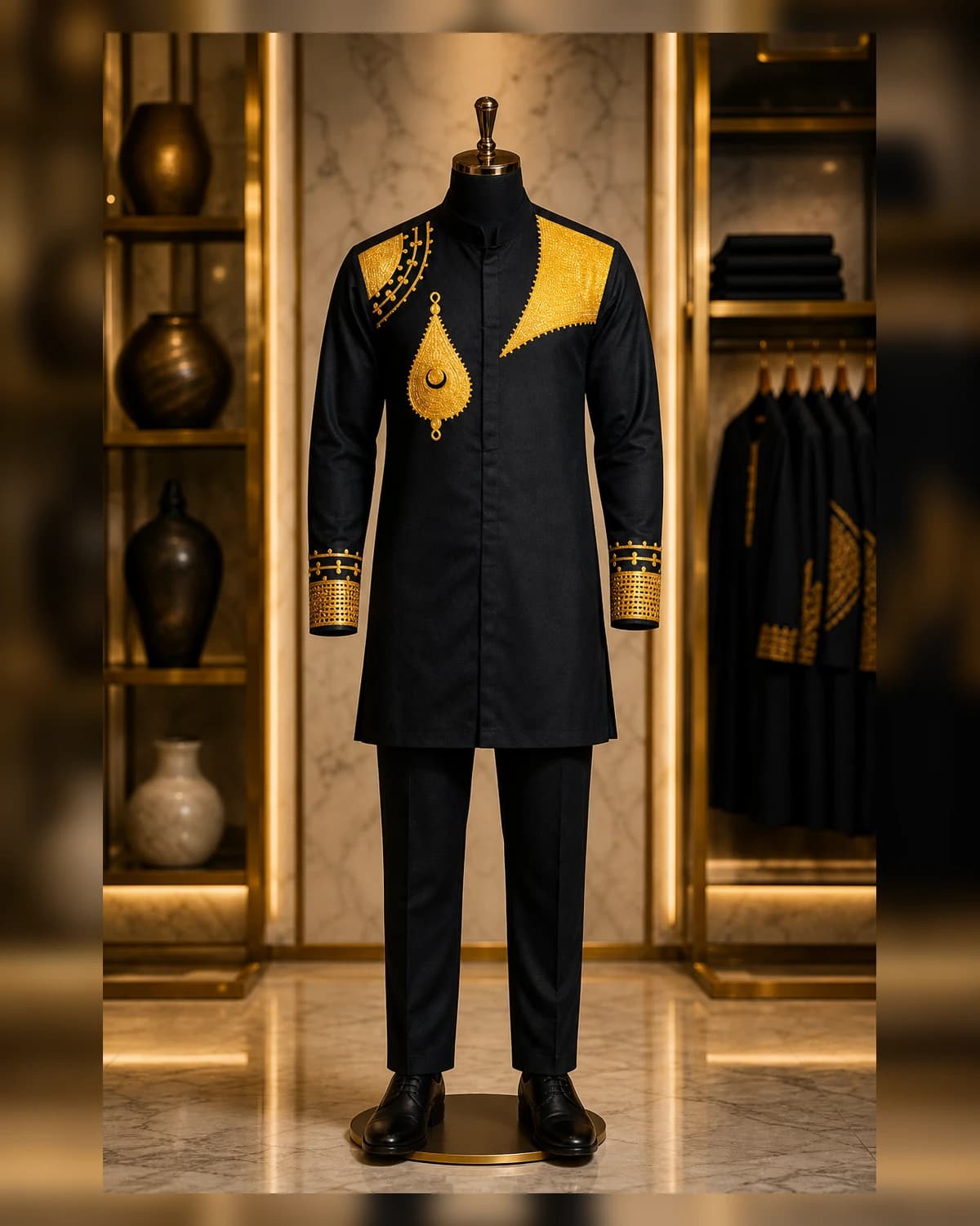 African Mens Clothing Top and bottom — styled