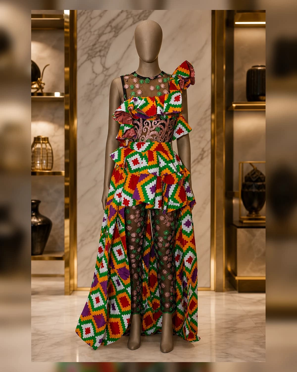 Ayeadio backflow party gown