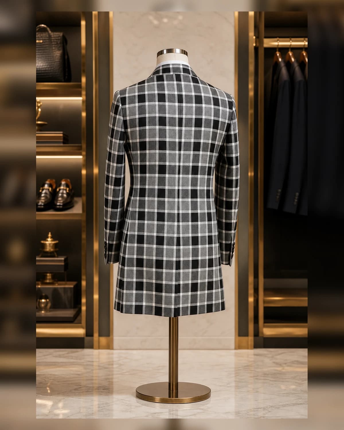 Ayeadio Check Double breasted suit — view 4