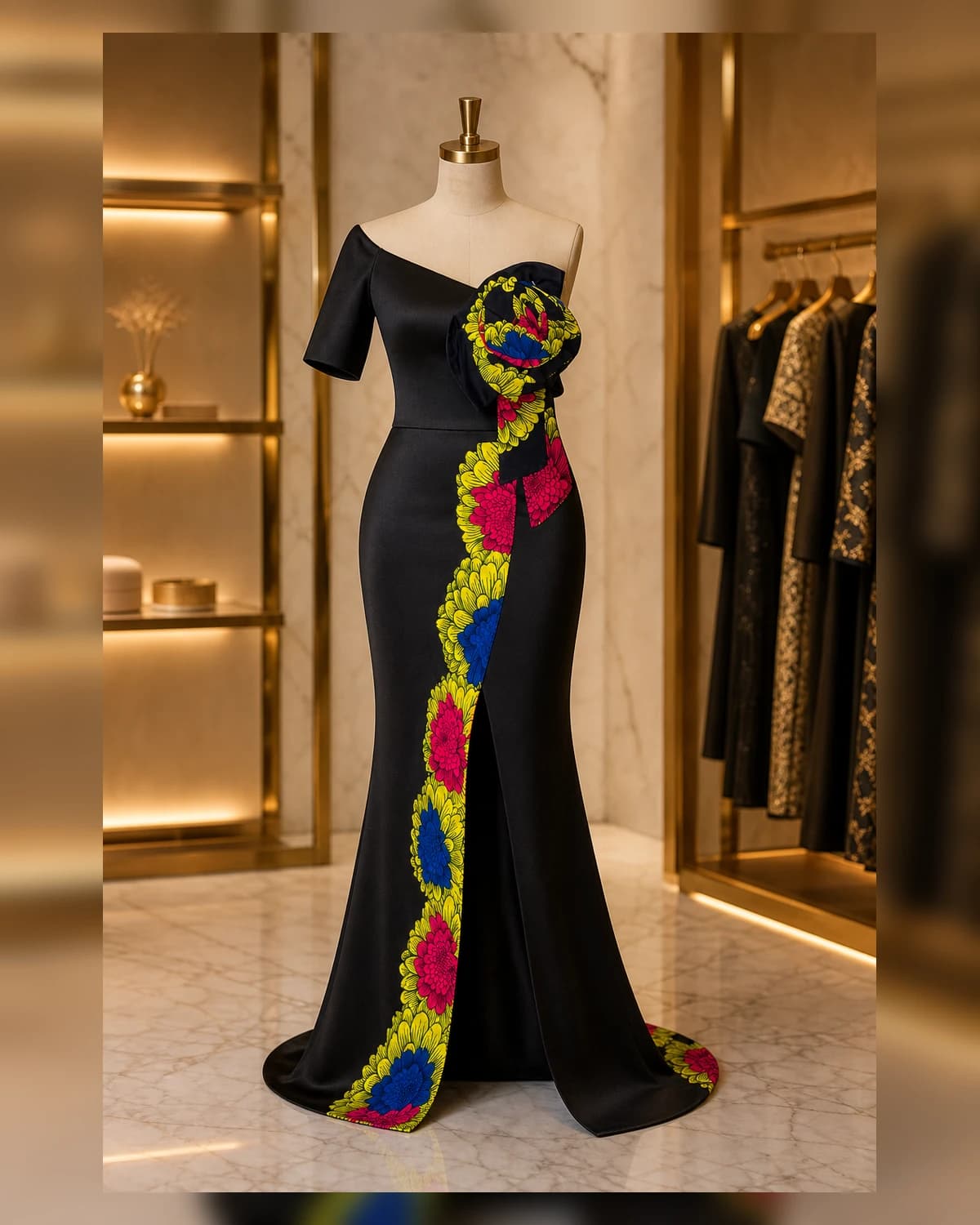 Ayeadio Fashion Bouquet Dress Long — view 6