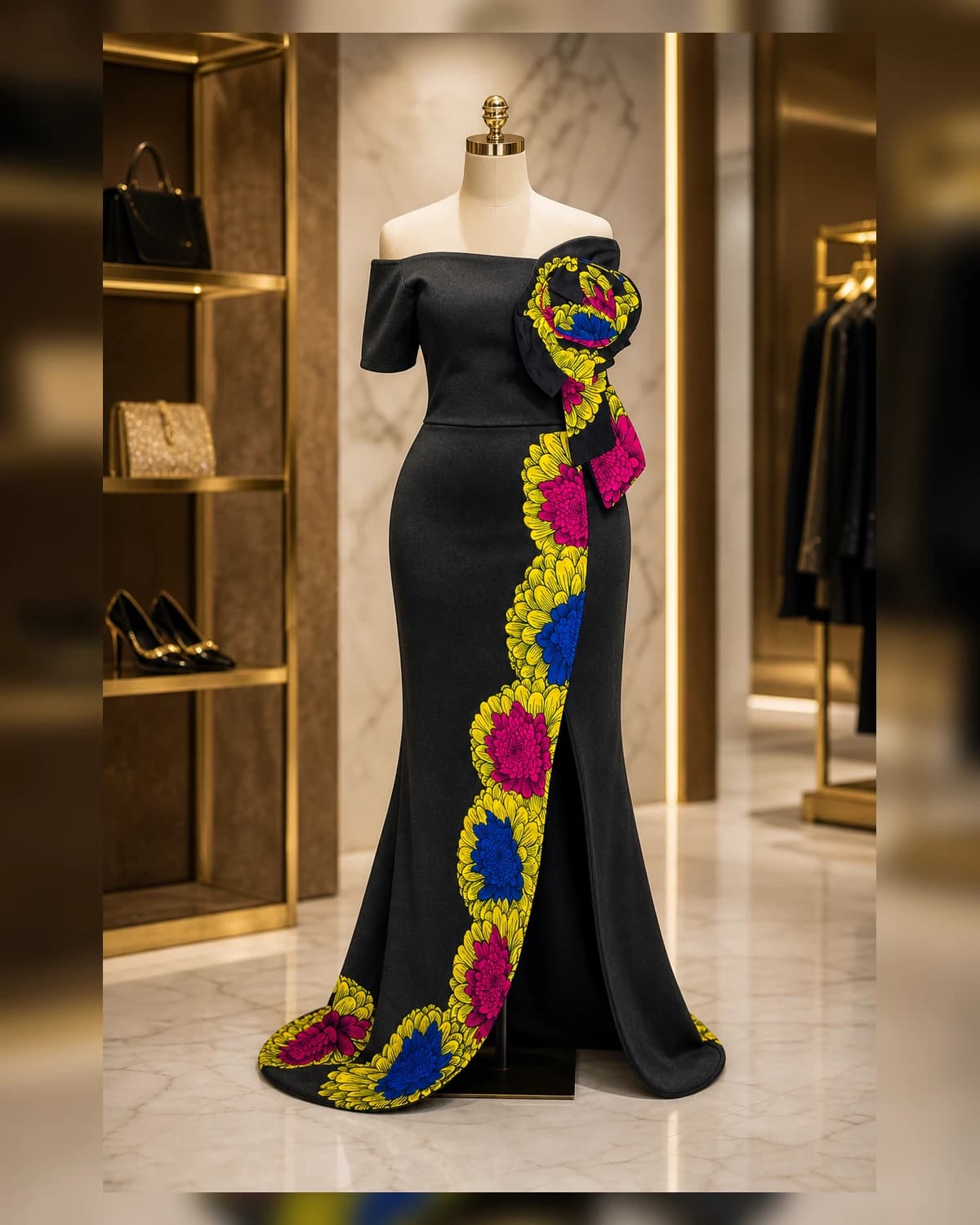 Ayeadio Fashion Bouquet Dress Long — view 7