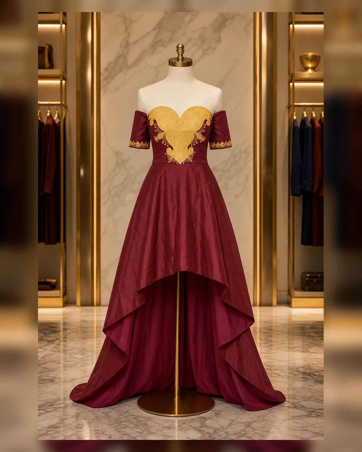 Ayeadio Shoulderless embroidery dress — view 4