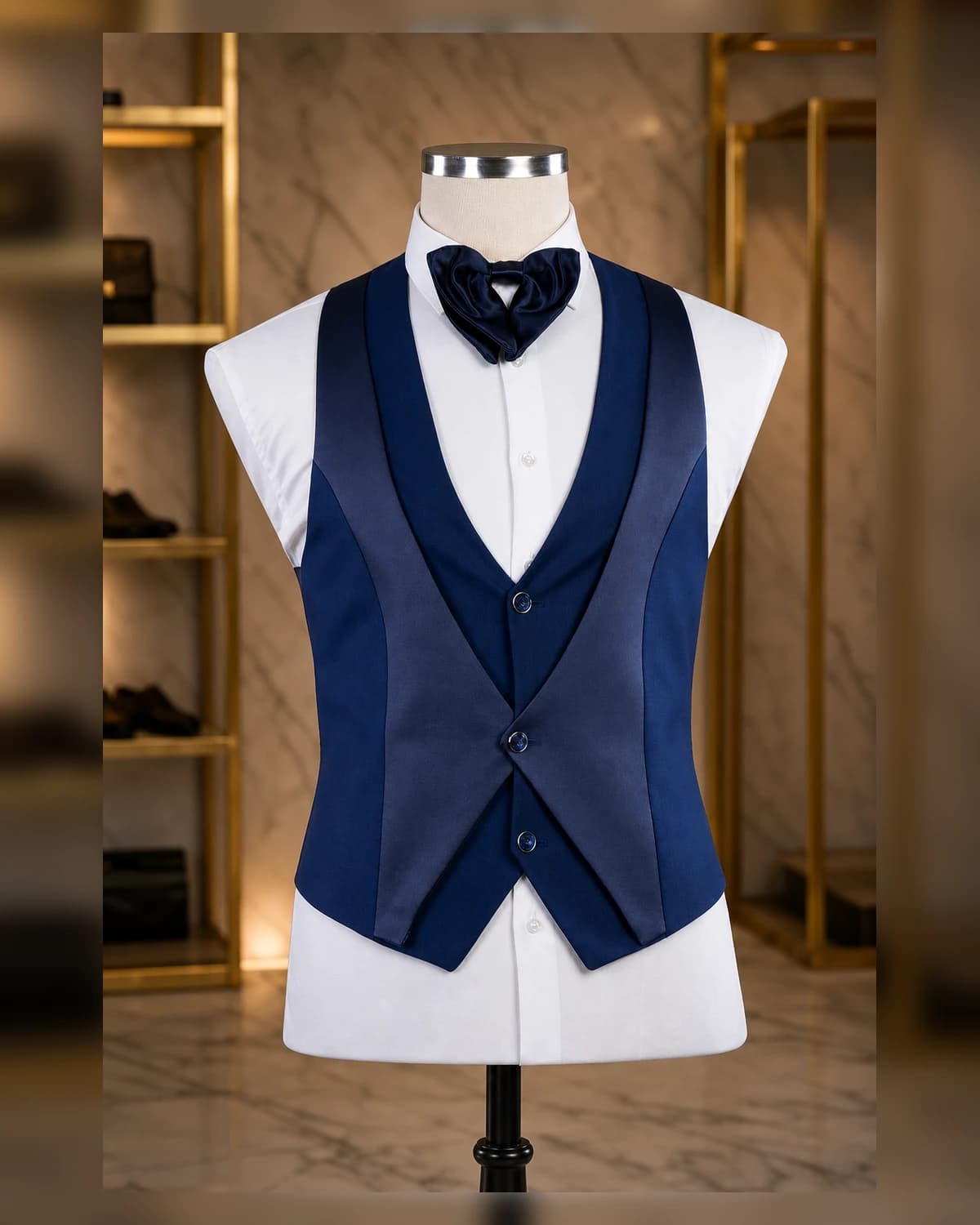 Burgundy Fashion Vest — styled