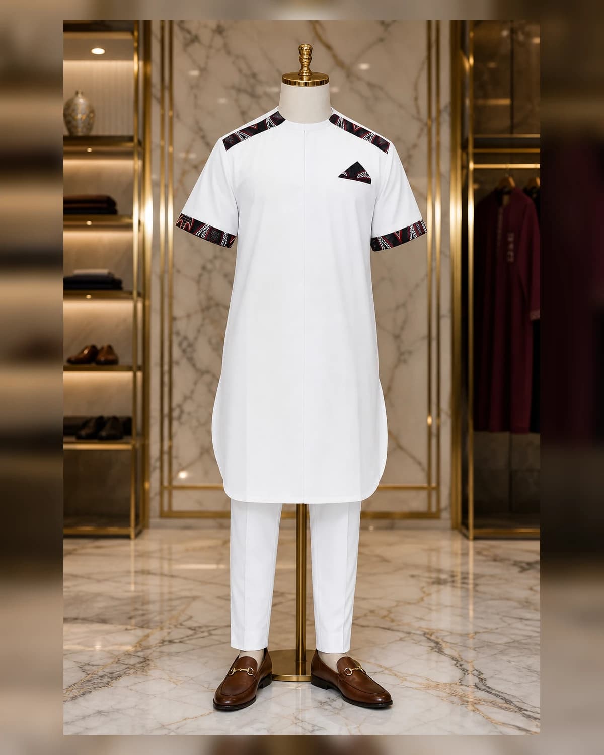 casual white afriture tops