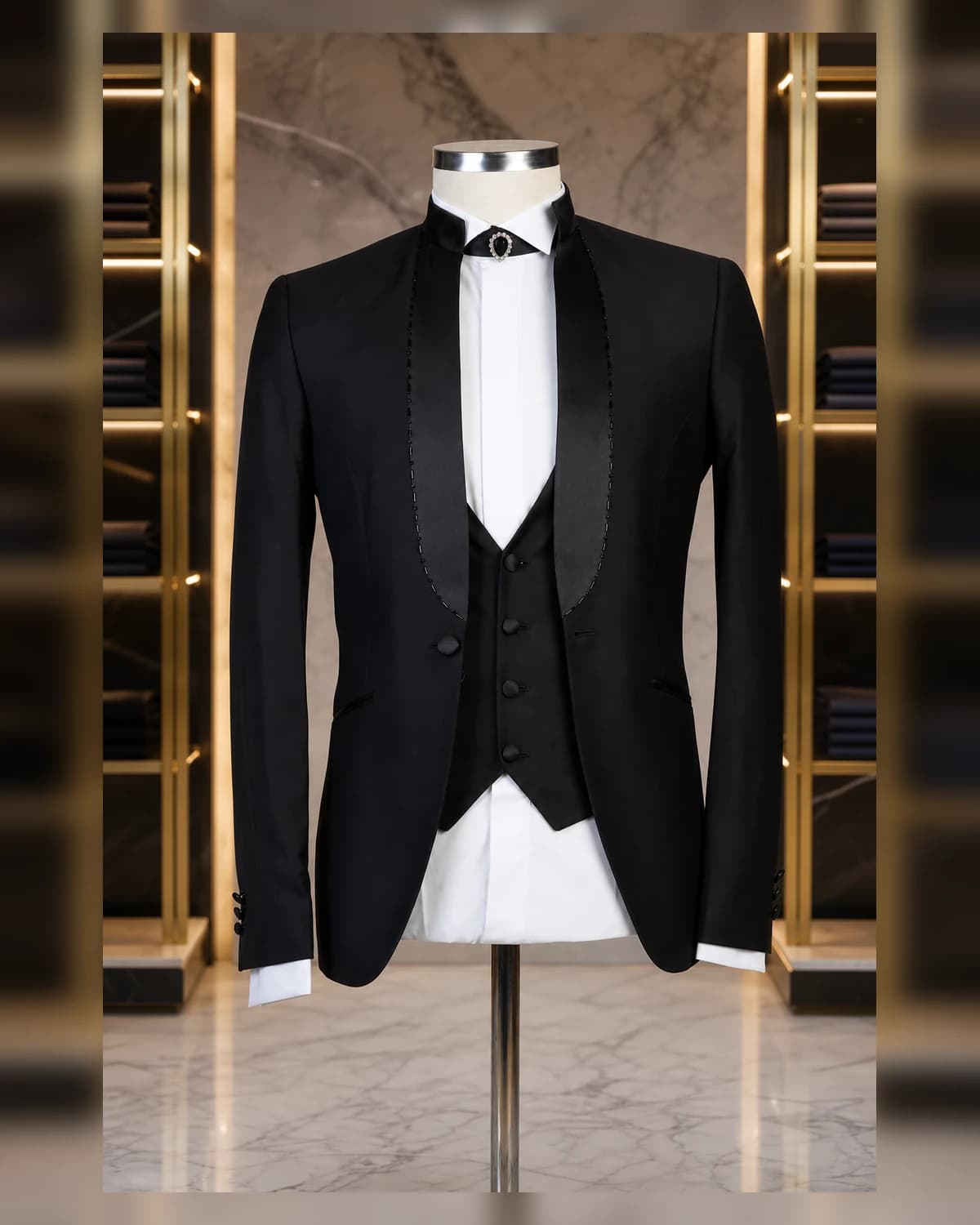 Classy italian Slim fit cotton Tuxedo