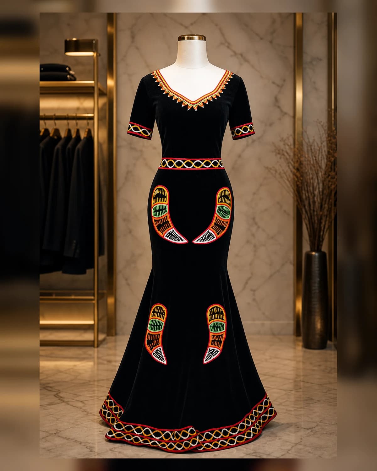 Cocktail atoghor — fabric detail