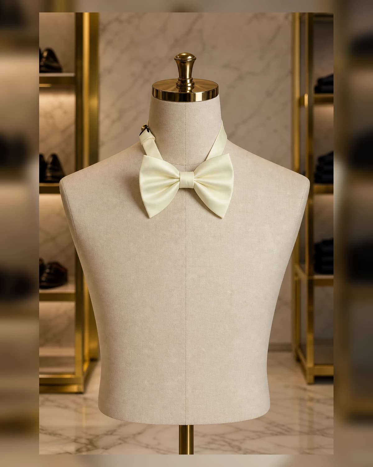 Cream Bow Tie