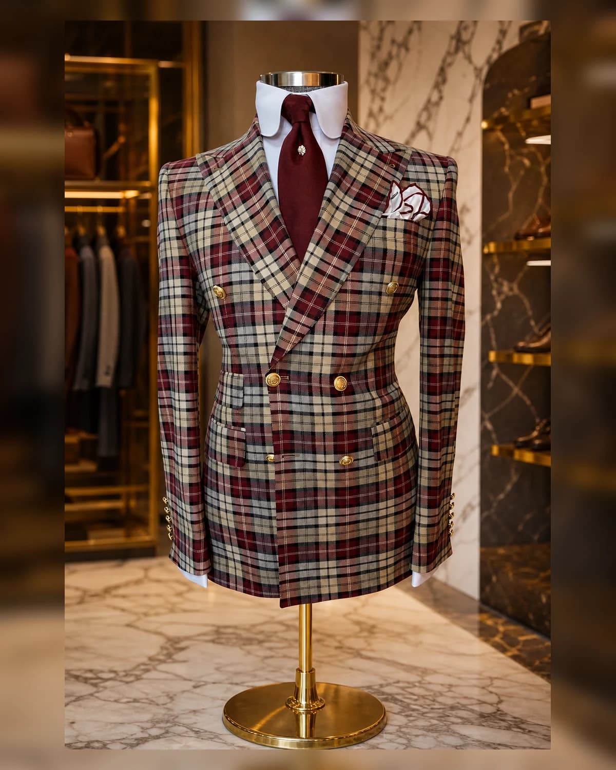 Double breasted Wool suits