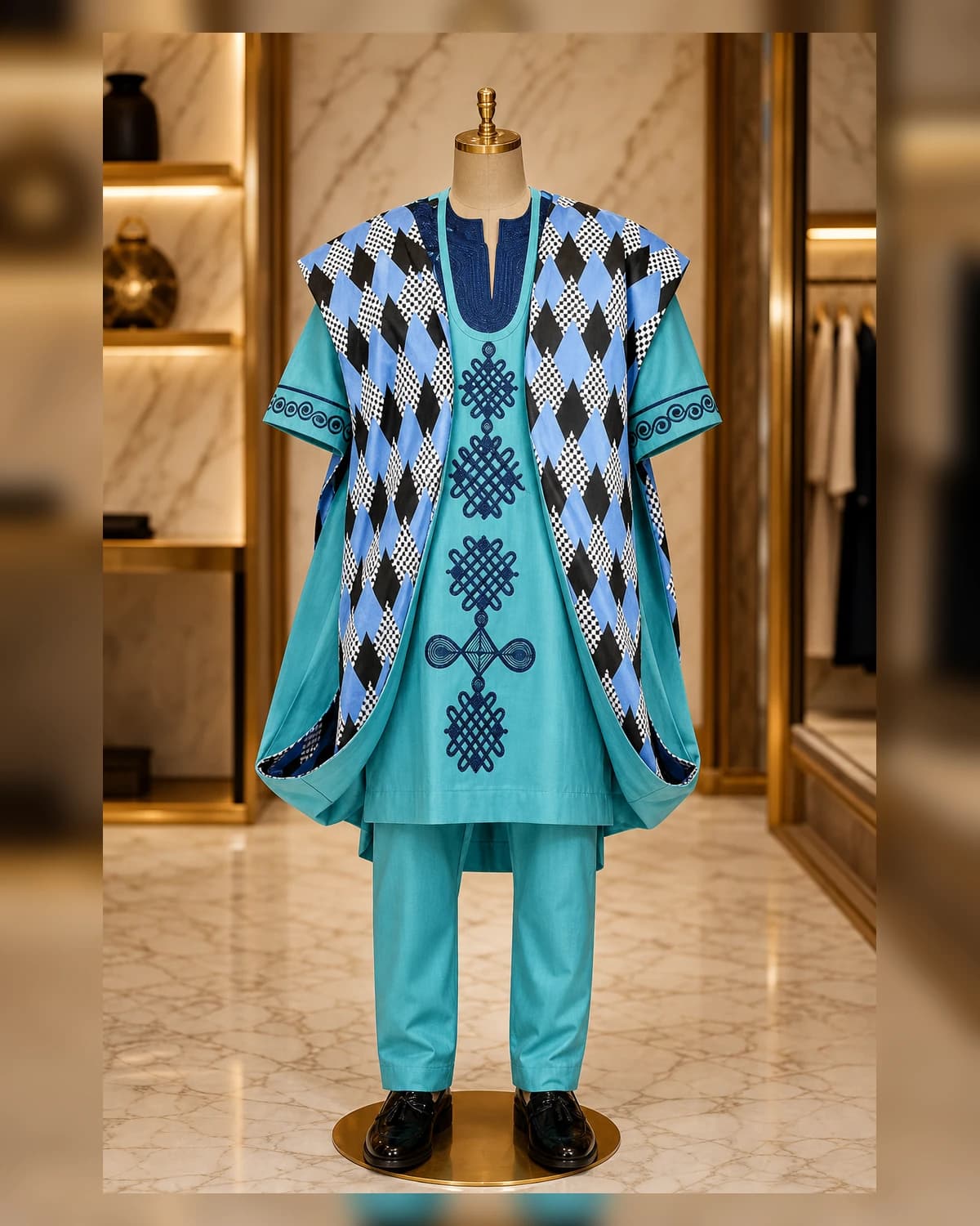 Embroidery green Agwada — styled