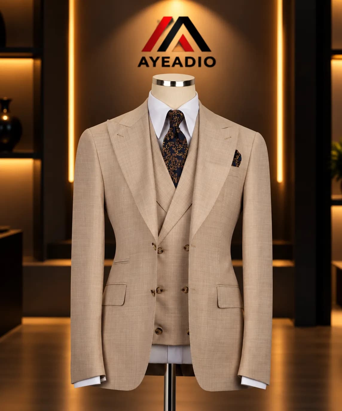 Stone 3 Pieces Suit