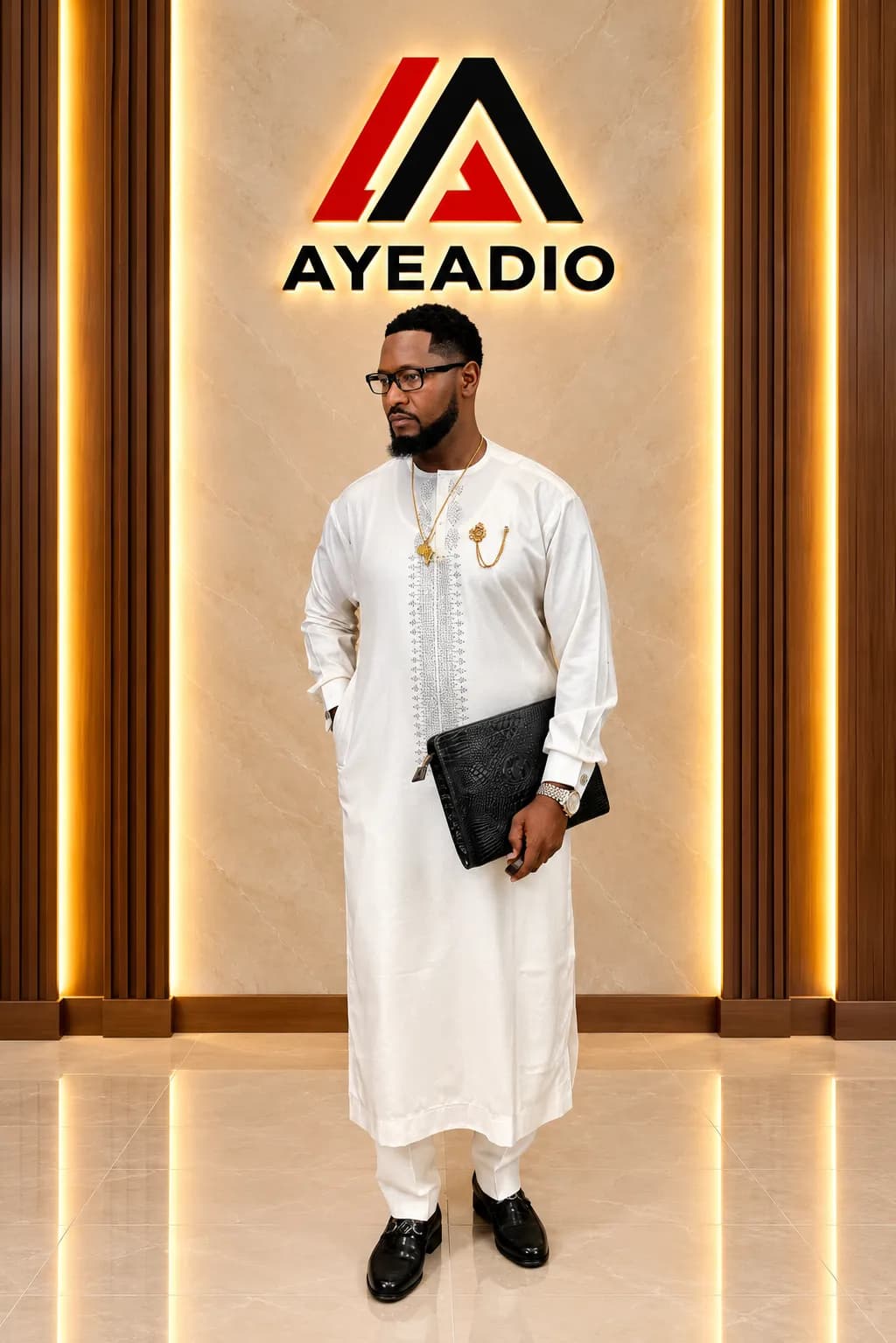 Red Buhari Senator — styled