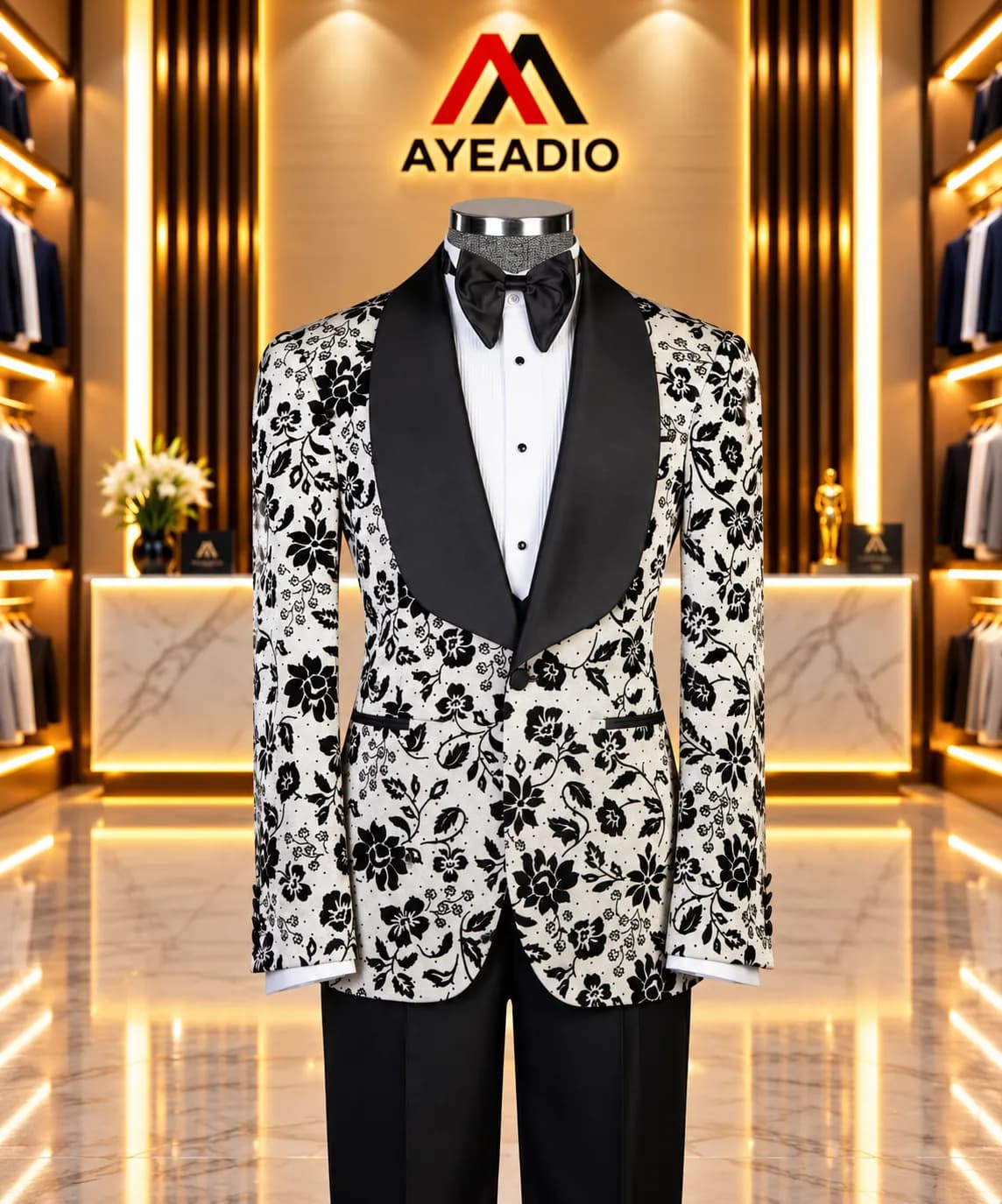 Oval Lapel Tuxedo 04 — styled