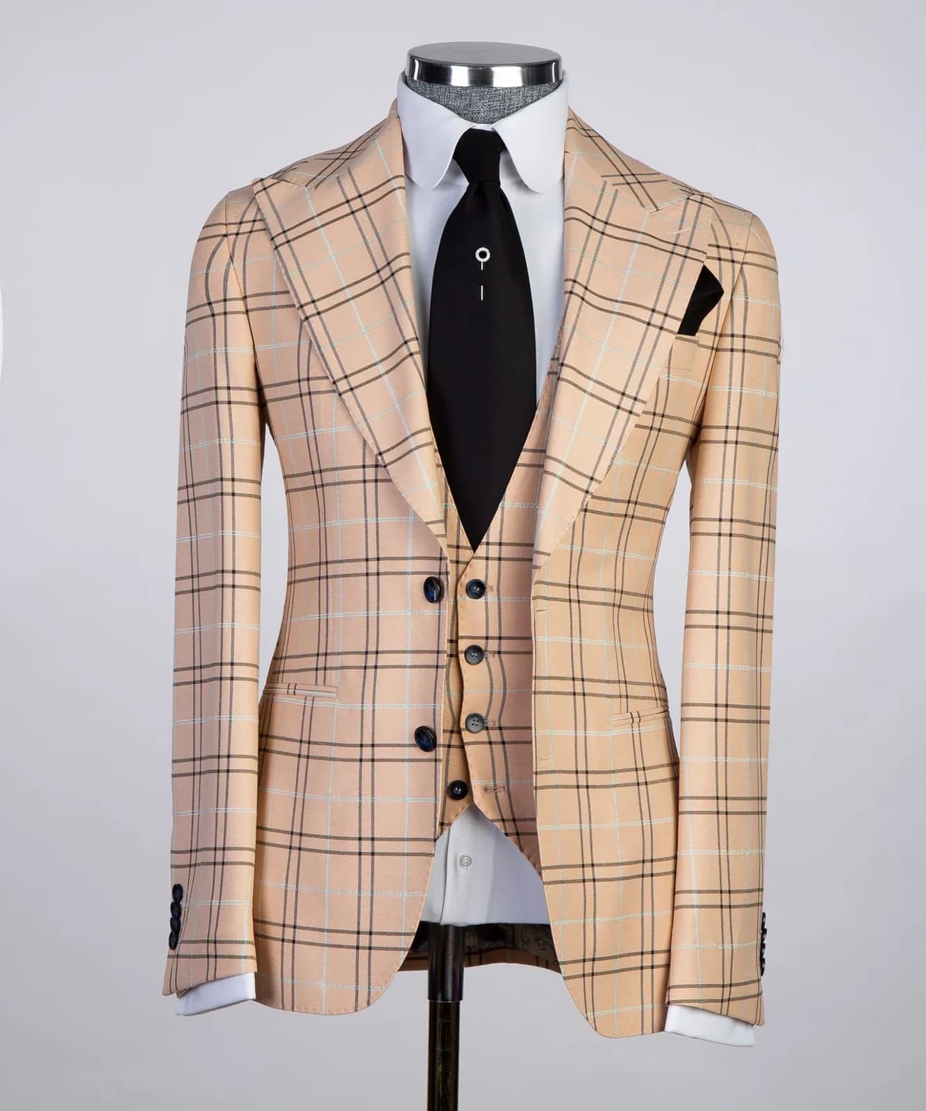 Cream Check Suit