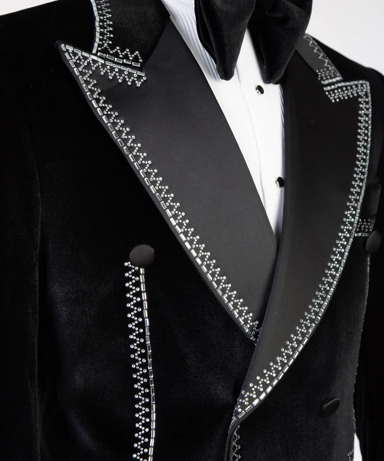 Black Velvet Tone Tuxedo — view 4