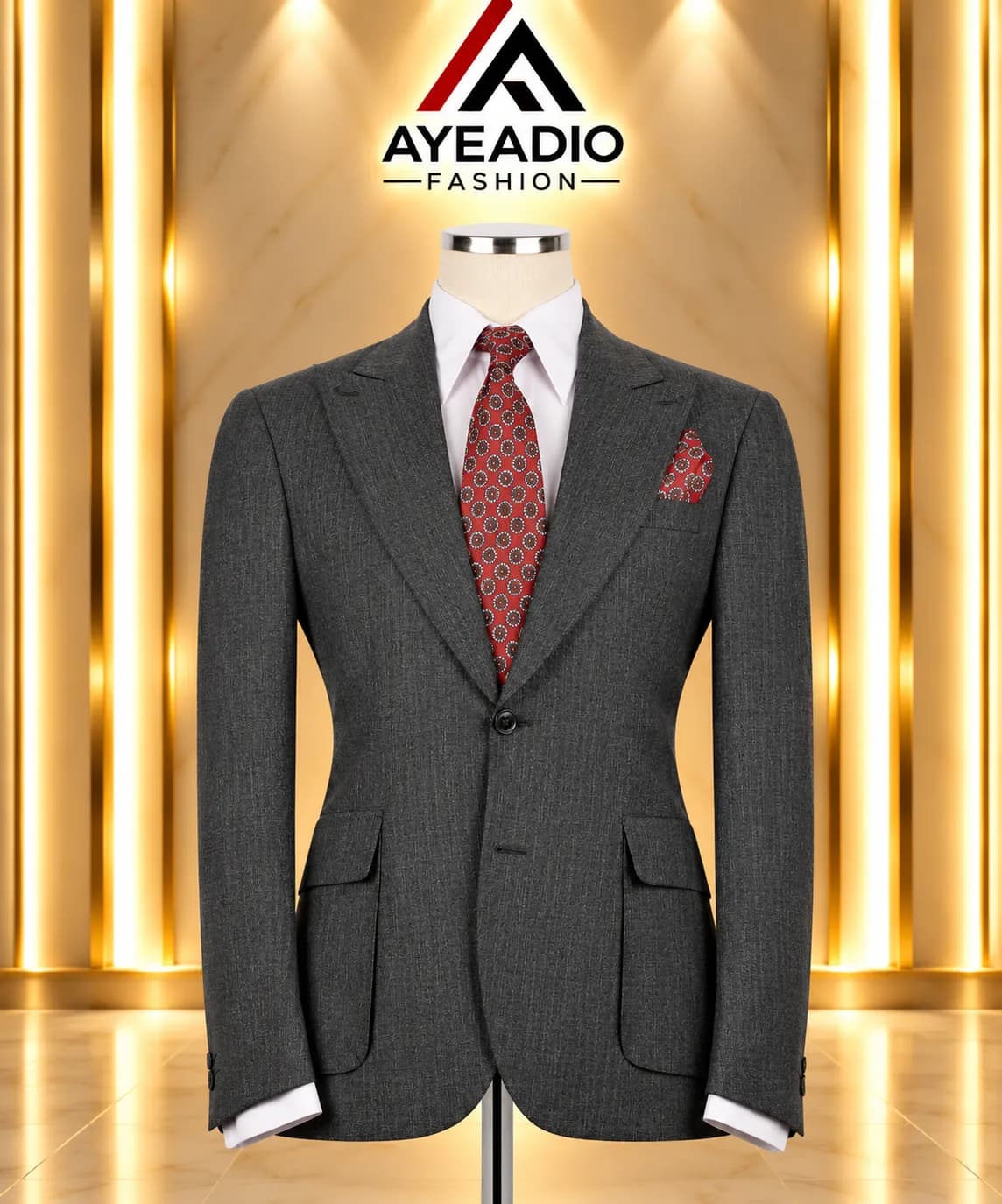 Green Patched Pocket Suit — view 6
