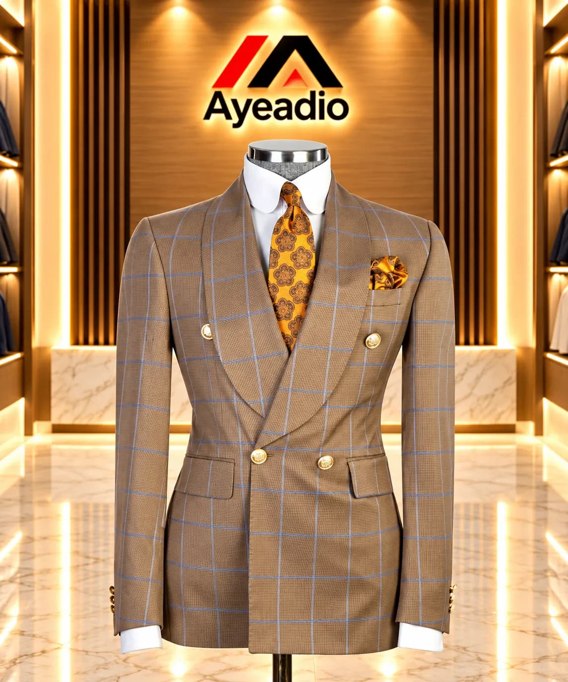 2 Buttons Breasted Suit 01