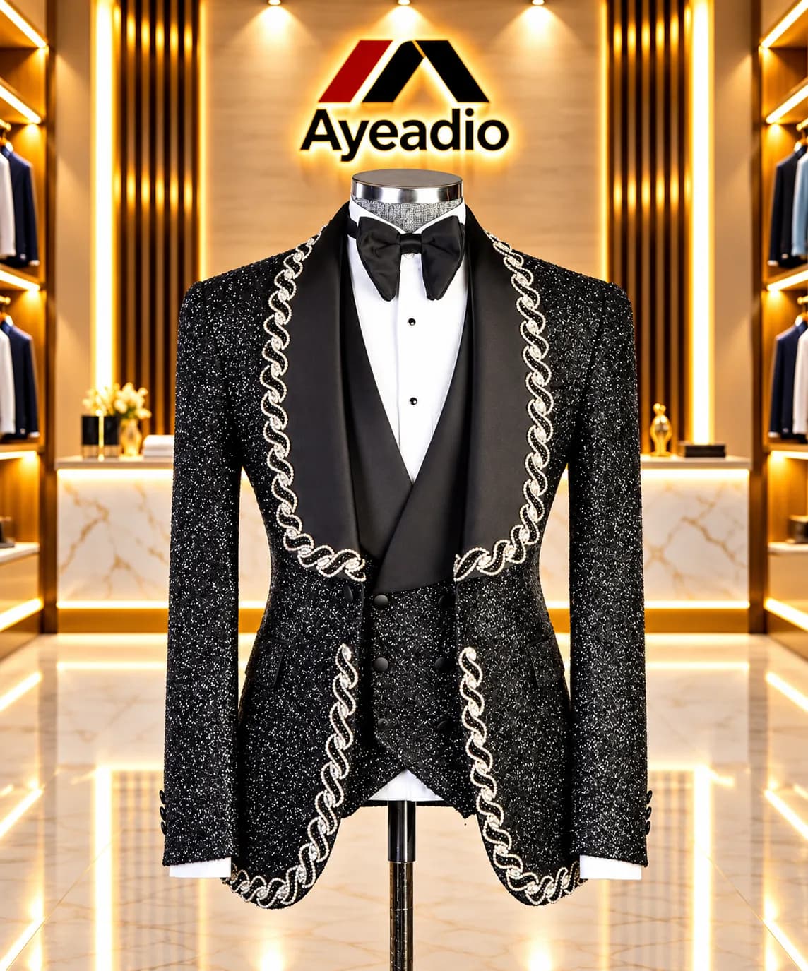 Black Spiral Tuxedo