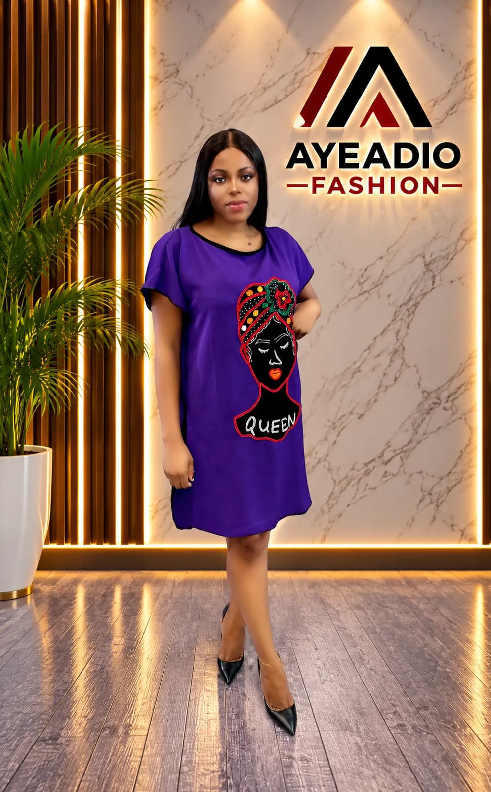 Coral Mini Cultural Dress — view 6