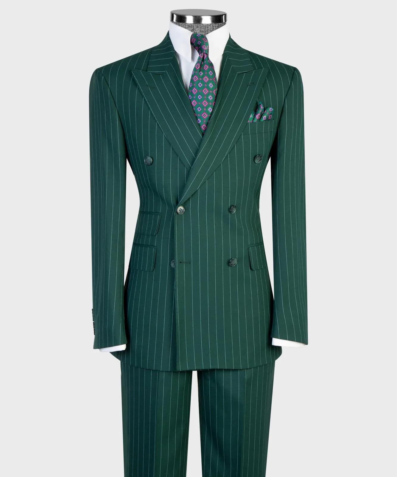 Stripe Suits — fabric detail