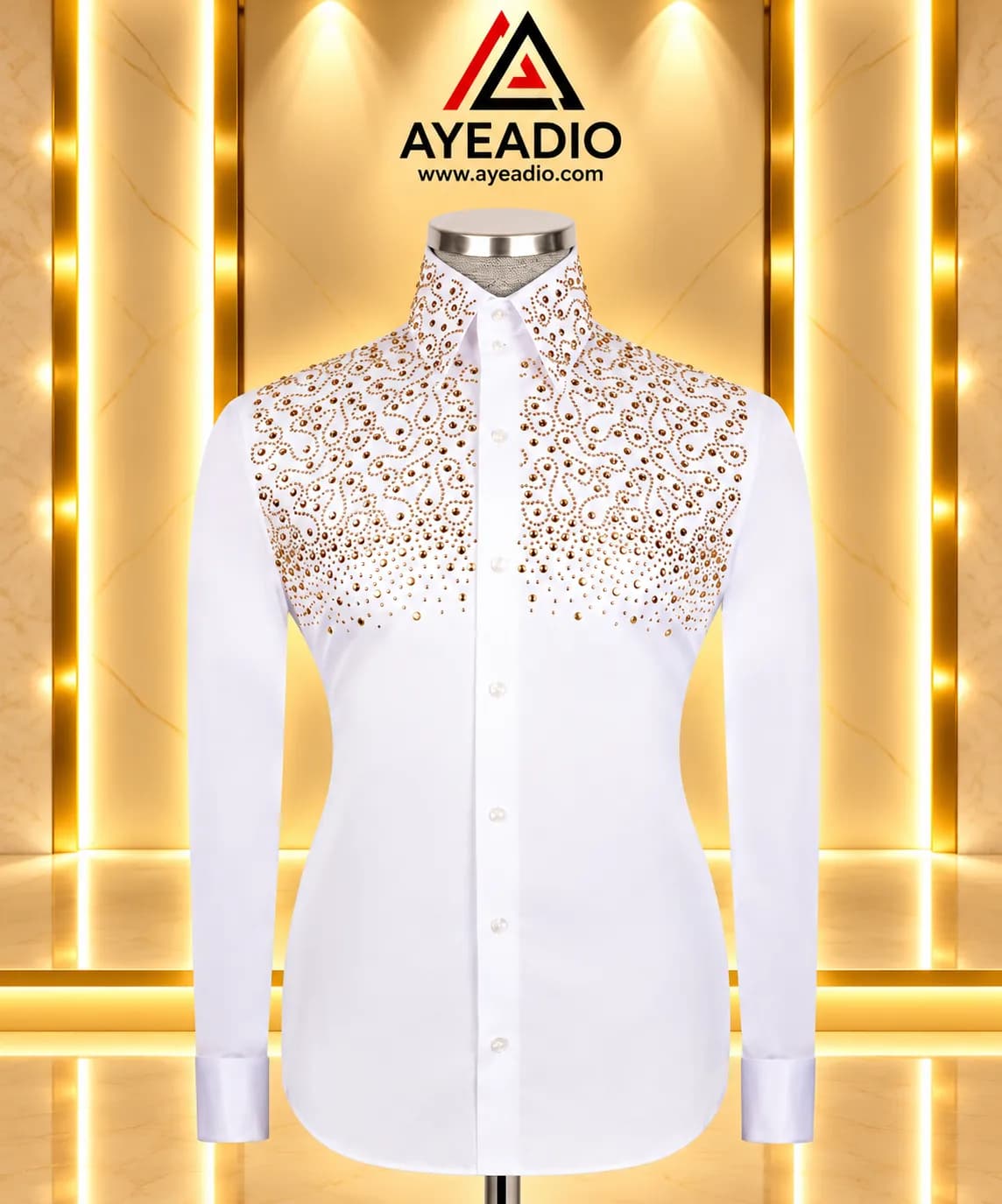 Rhinestones Shirt 03 — fabric detail