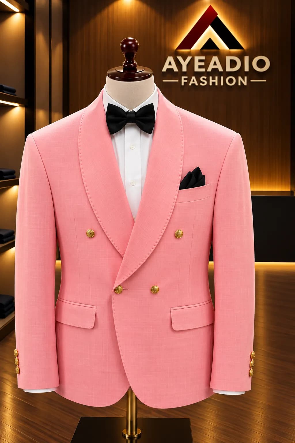 Pink Breasted suit