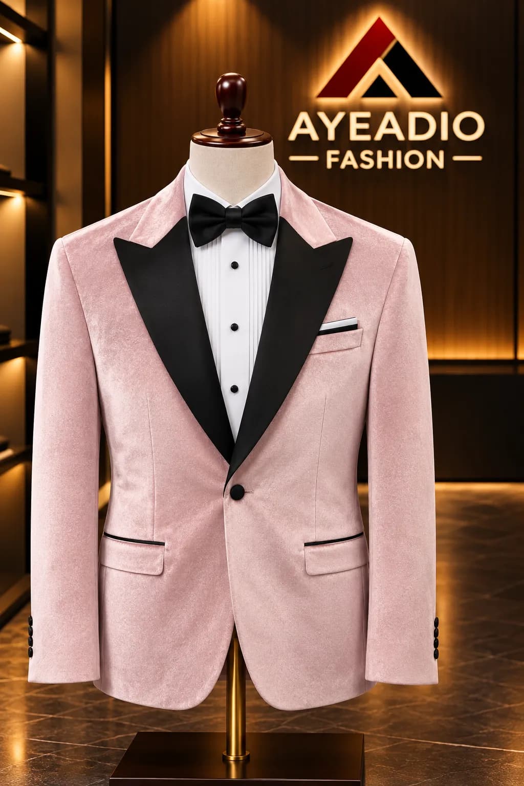 Velvet Pink Tuxedo