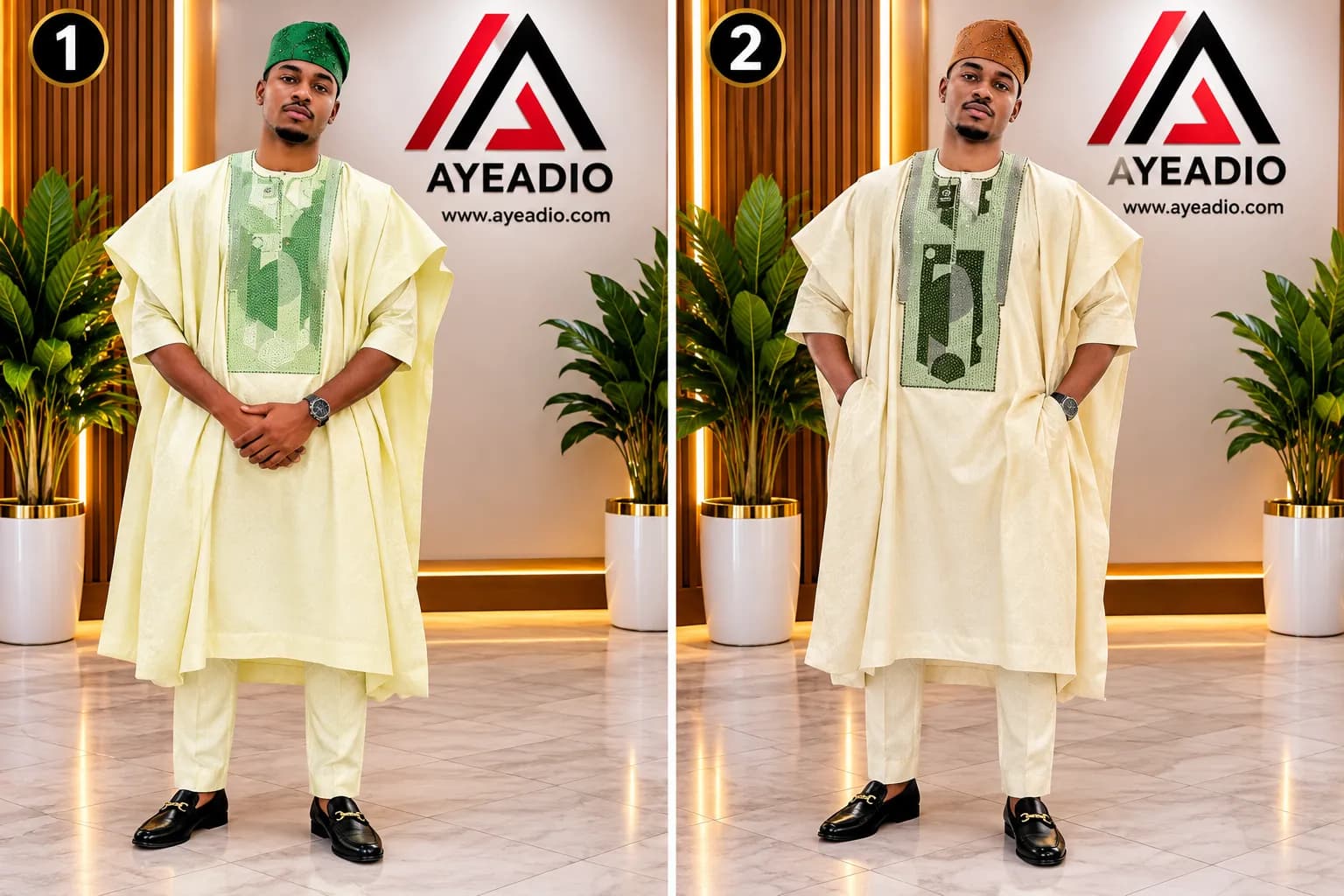 Green Embroidery Agwada