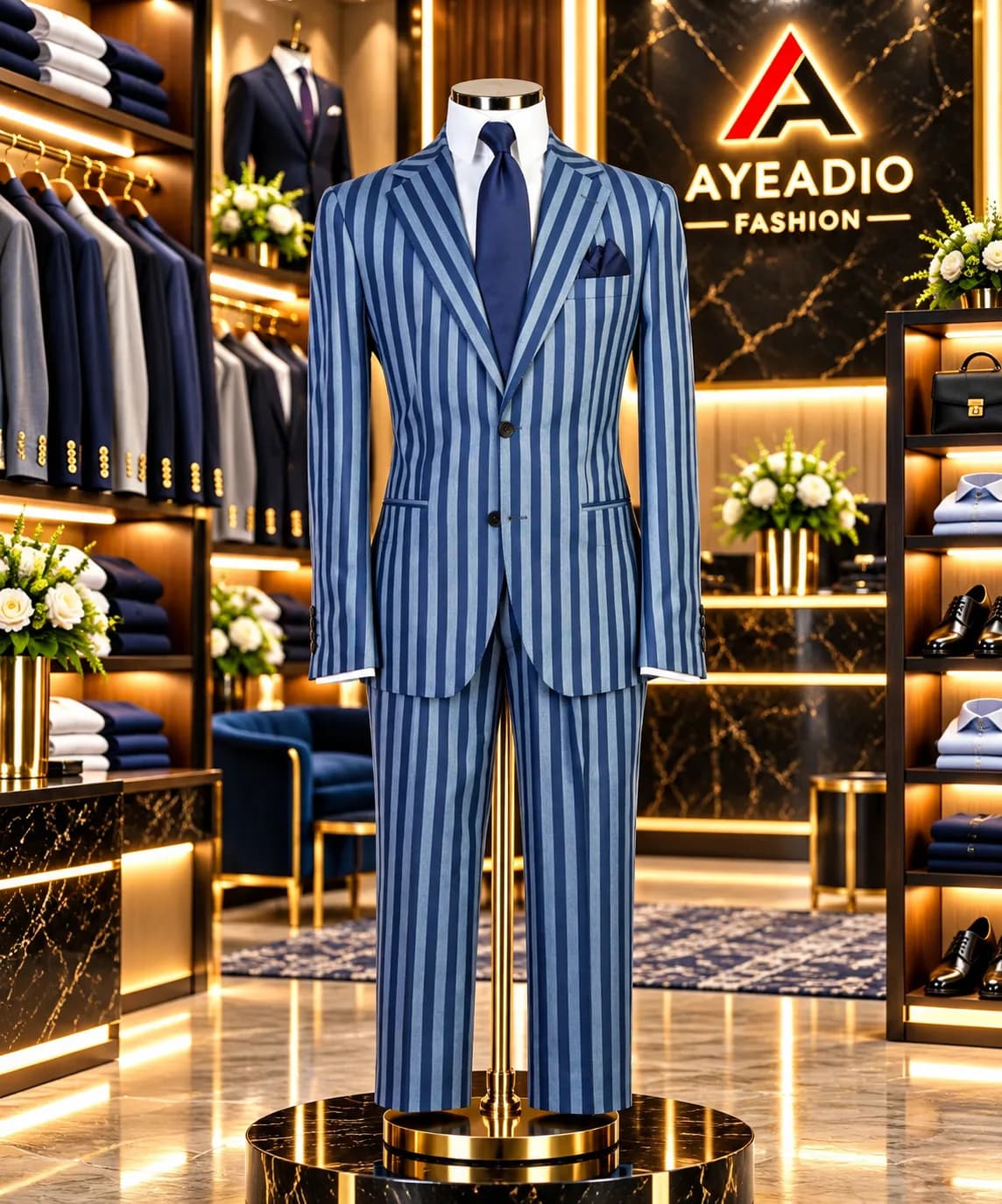 Wide Stripe Suit