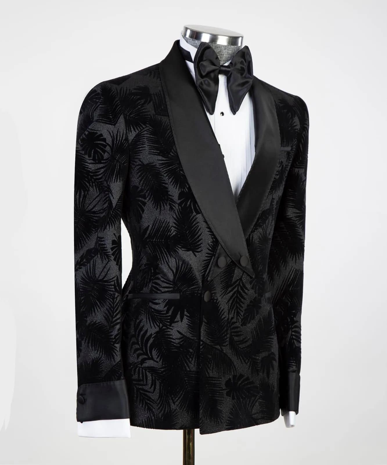 Tuxedo Crossed Lapel — fabric detail