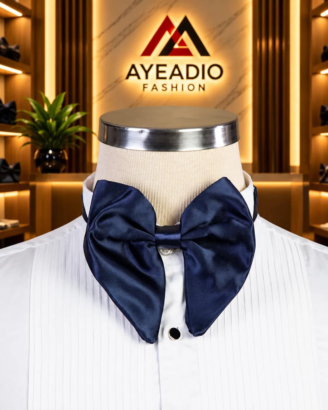 Navy Blue Bow Tie