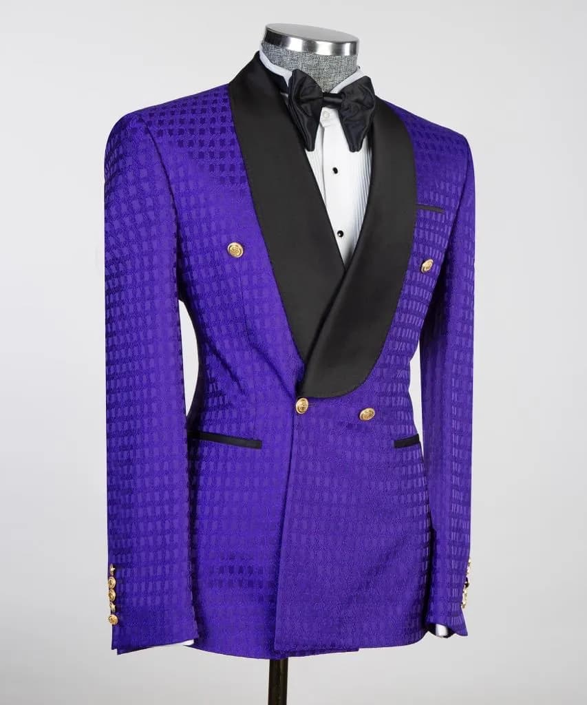 Purple Tuxedo — fabric detail