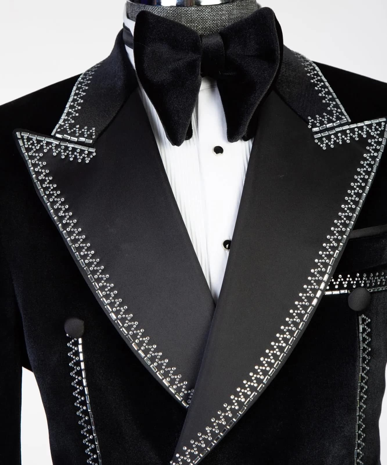 Black Velvet Tone Tuxedo — styled