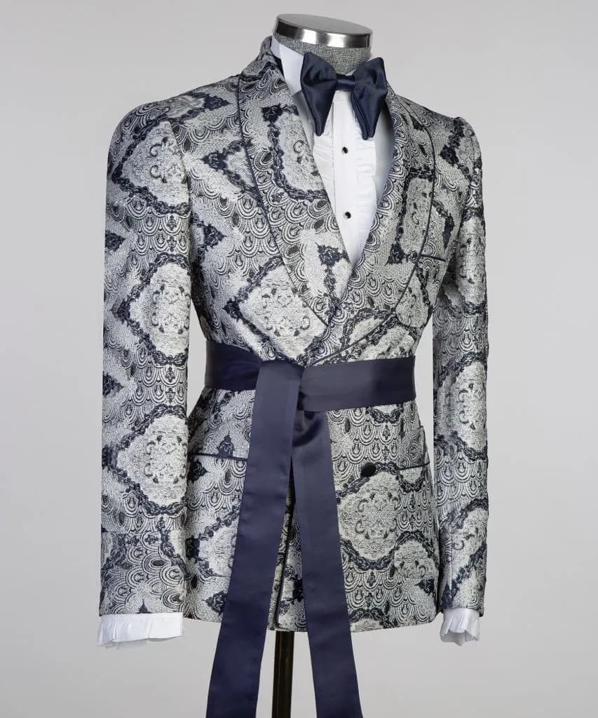 Navy Belt Tuxedo