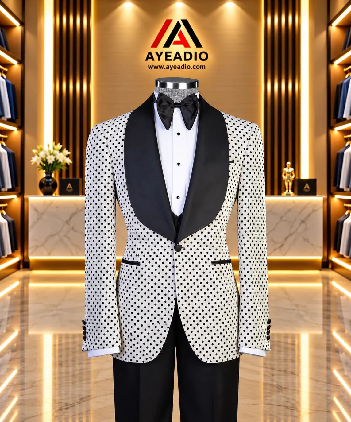 Oval Lapel Tuxedo 01 — styled