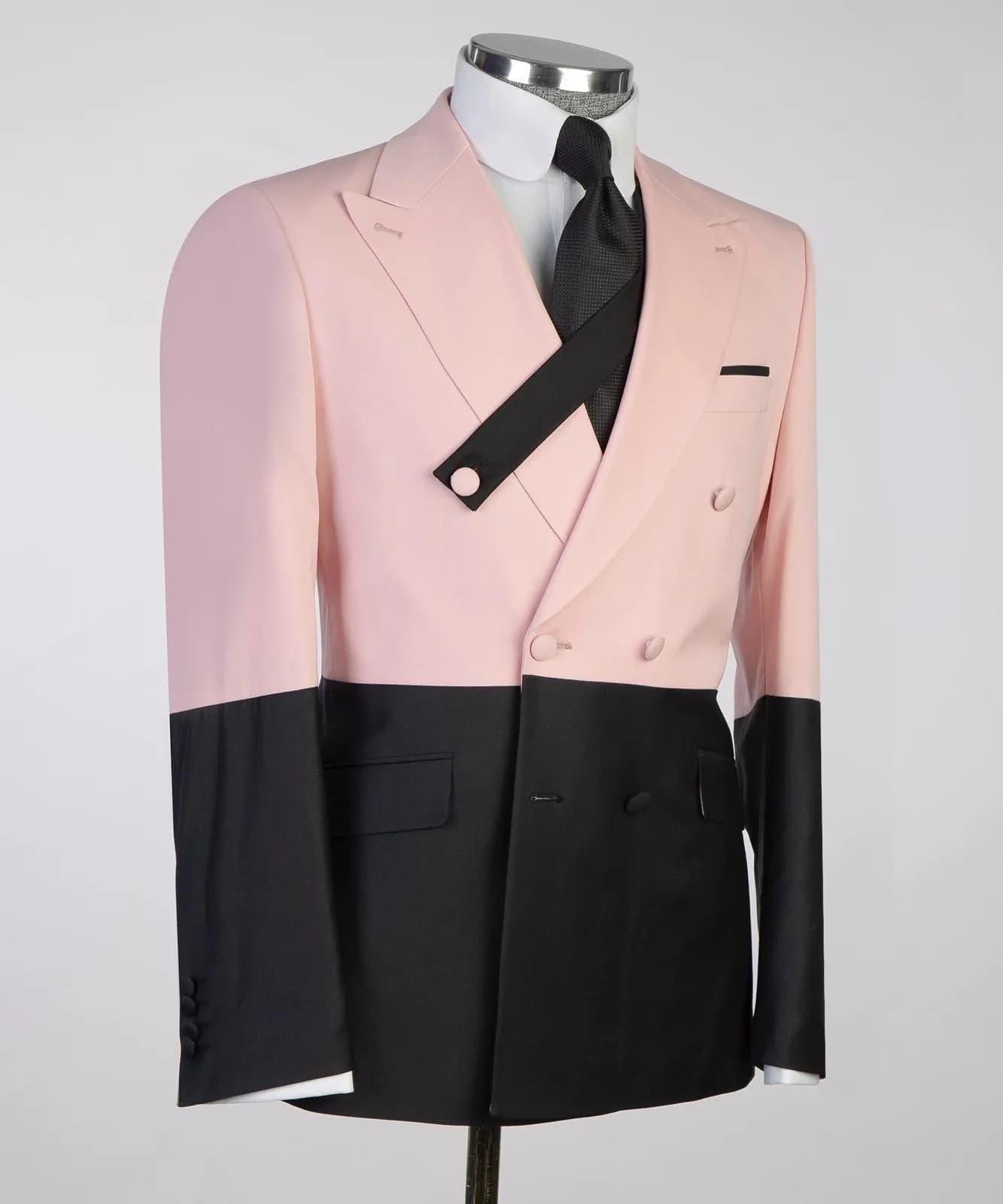 Pink Black Suit 52 — fabric detail
