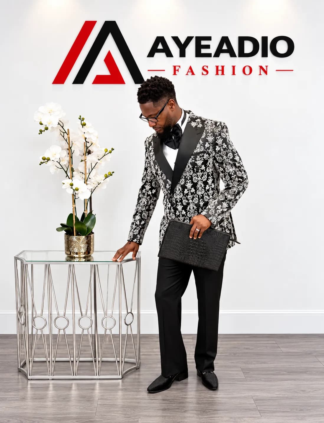 Tuxedo Suit — fabric detail