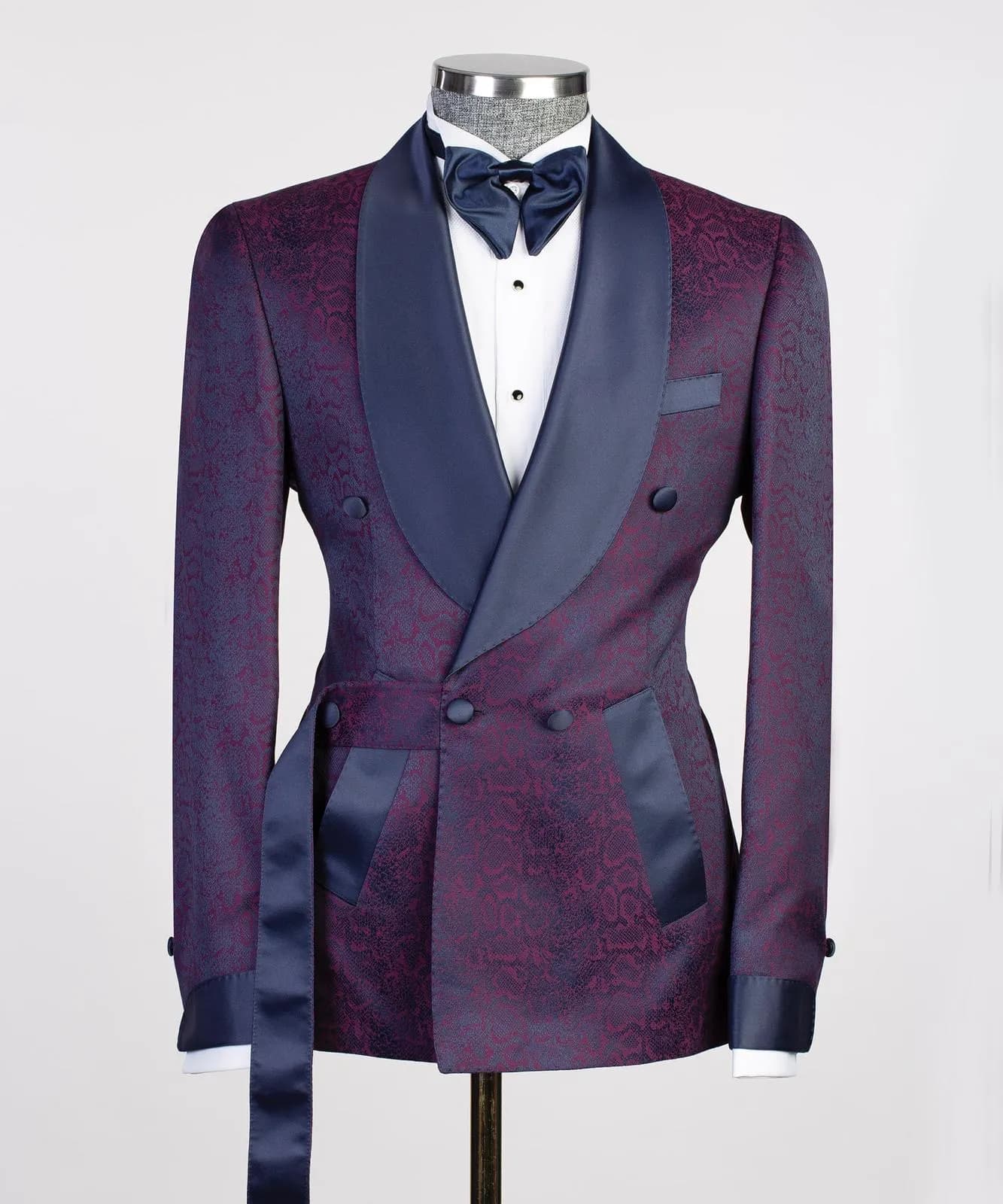 Burgundy Belt Tuxedo