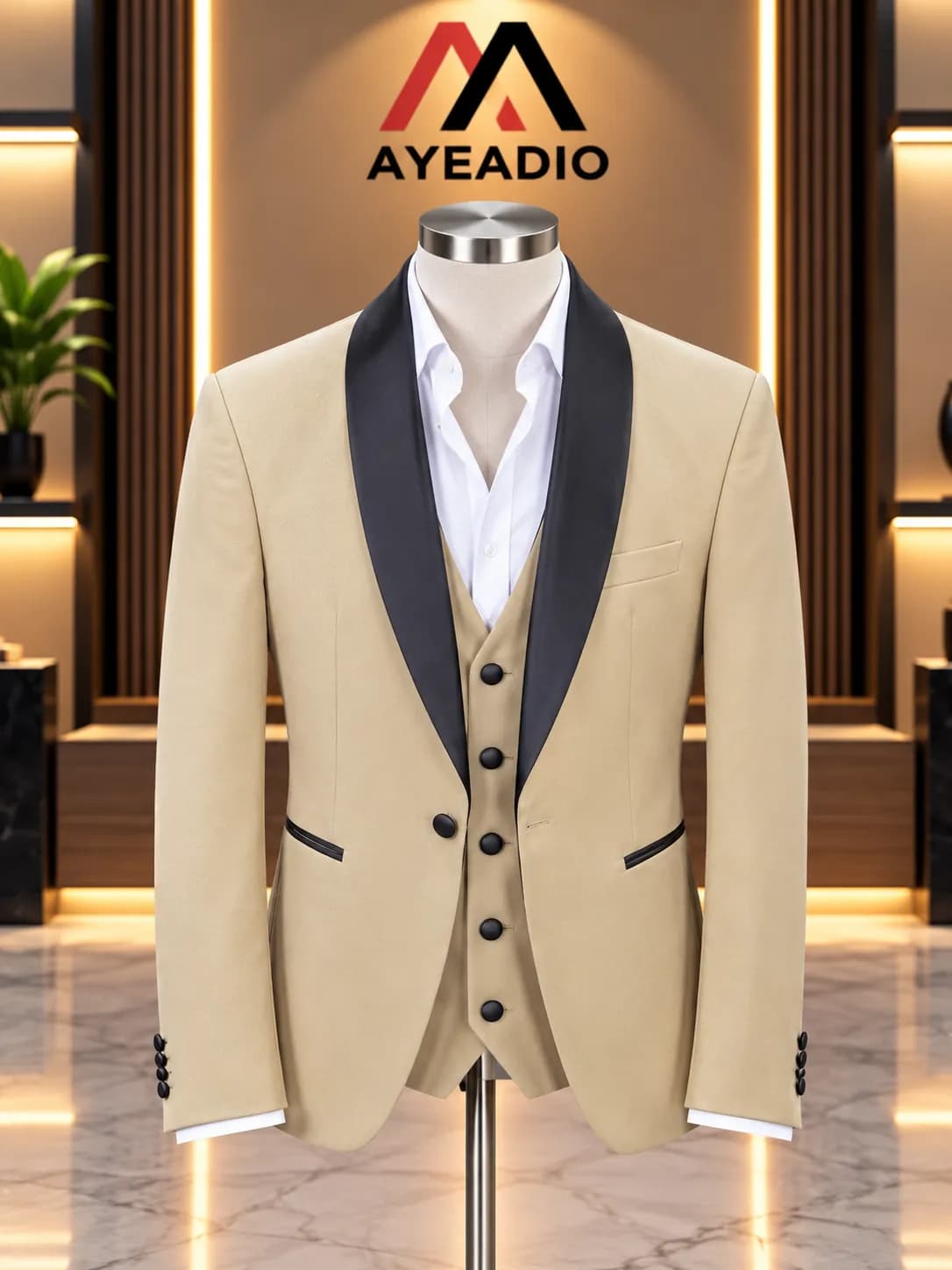 Kids Cream Tuxedo