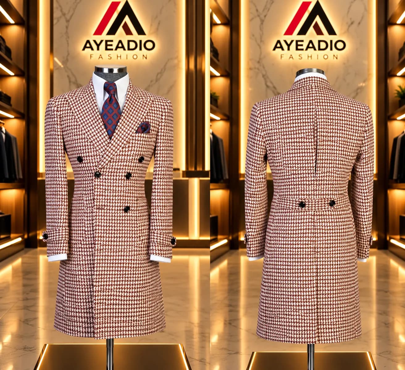Red Check Winter Jacket