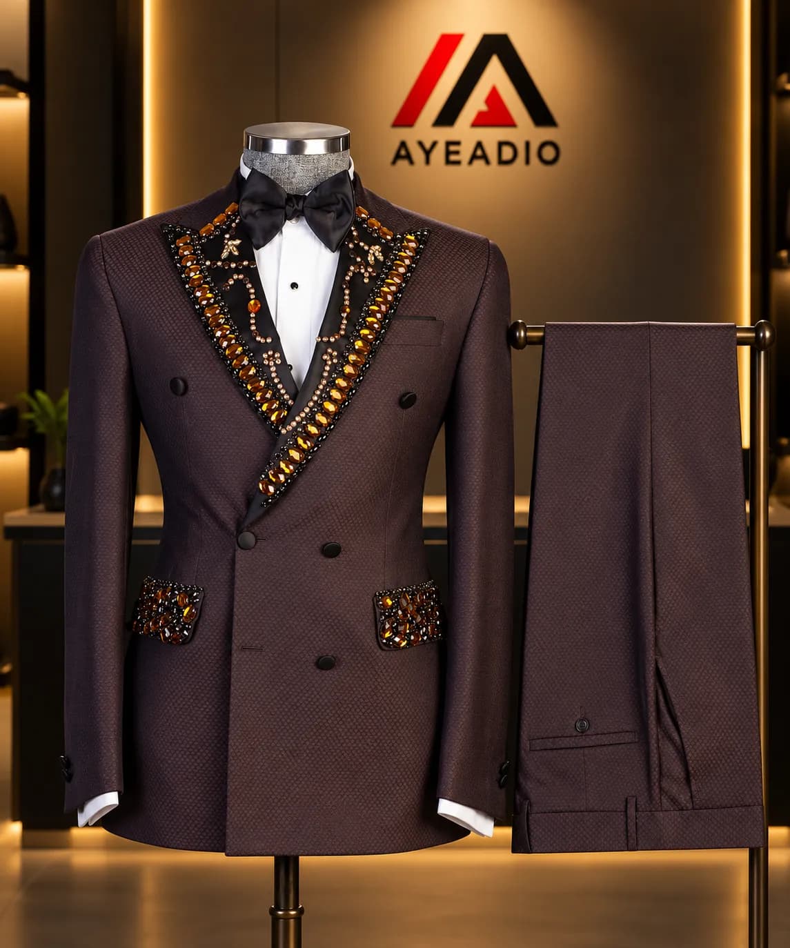 Brown Stones Tuxedo