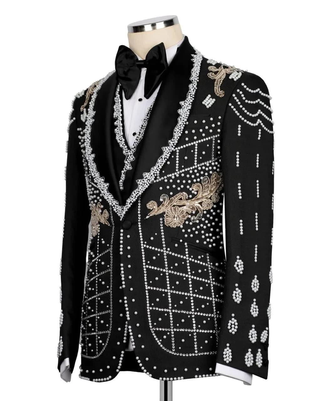 Premium Deluxe Tuxedo — fabric detail