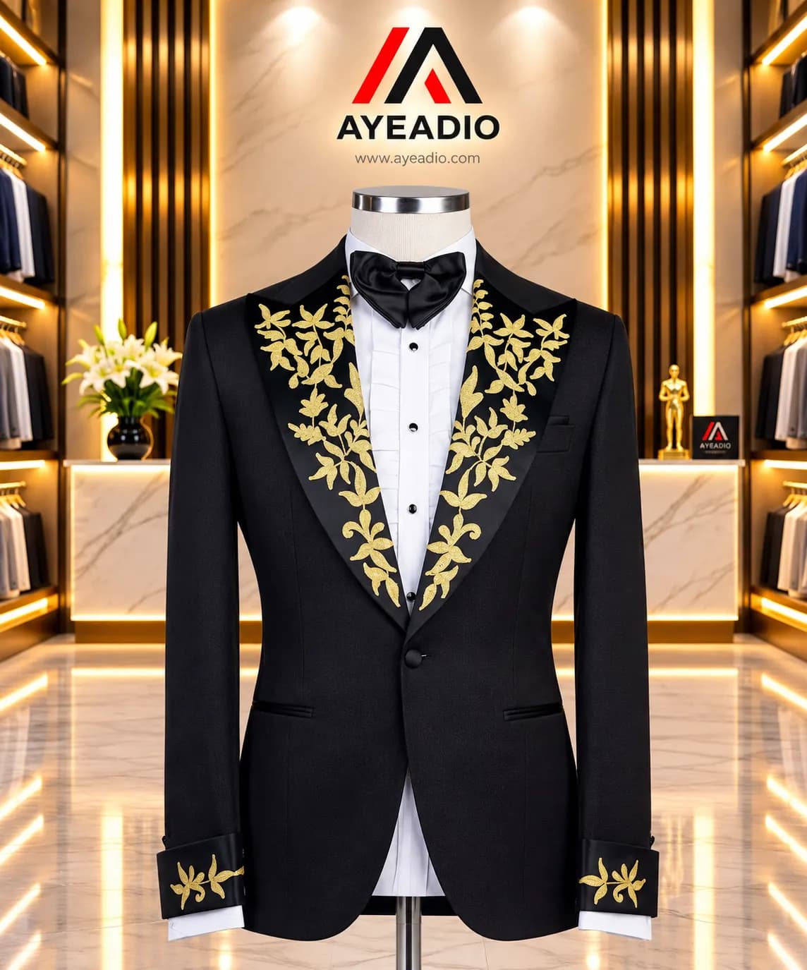 Gold Decor Lapel Tuxedo