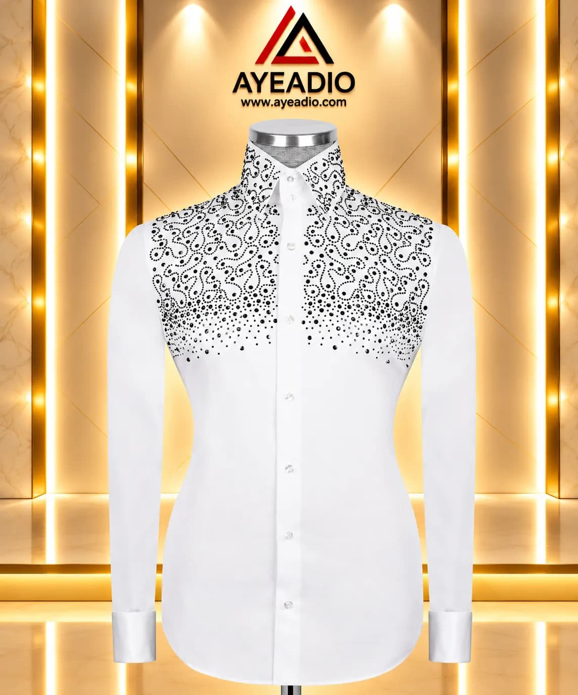 Blue Rhinestone Shirt — view 5