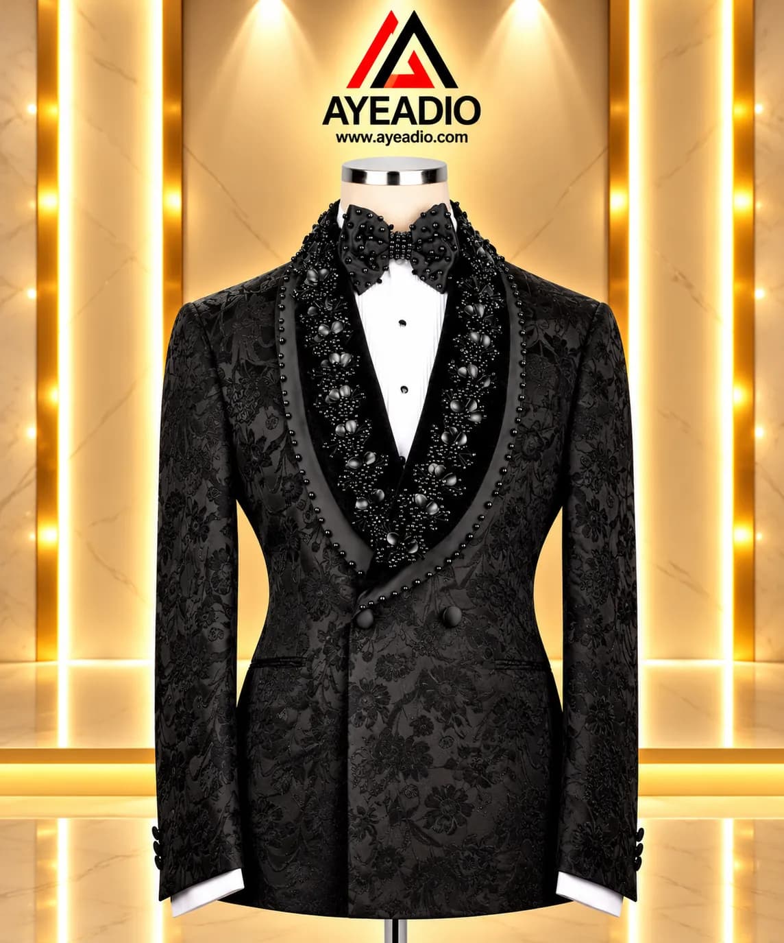 Black Stones Lapel Tuxedo