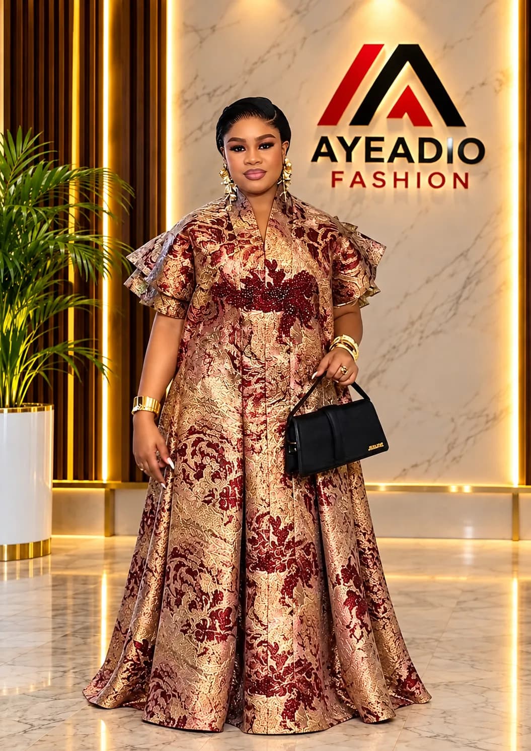 White Rich Aunty Dress — view 4