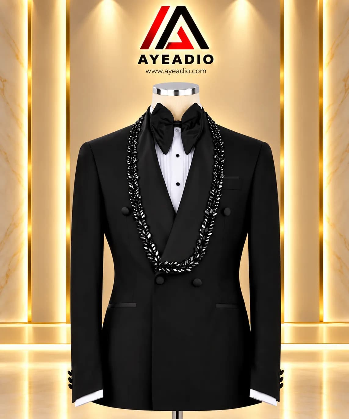 Black Stones Lapel