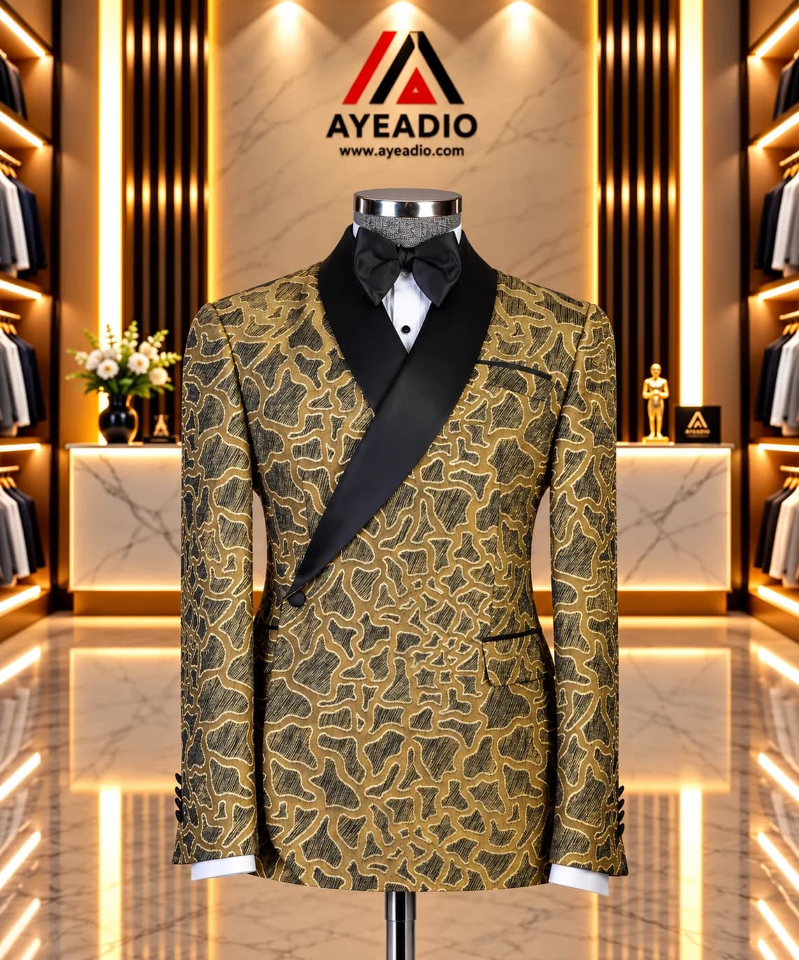 Black Single Breasted Suit — view 6