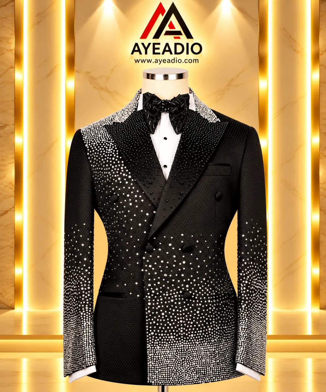 Luxury Rhinestone Tuxedo