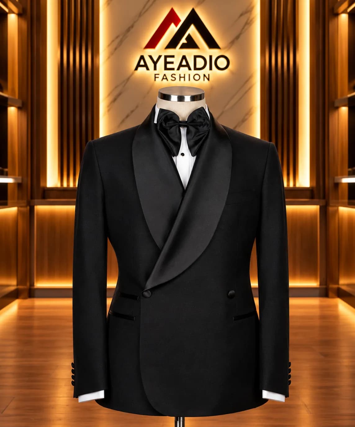Black Shawl Lapel Suit — view 7